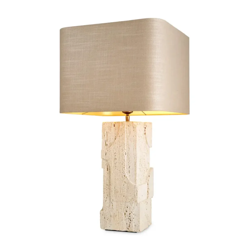 Mazzini Table lamp – Travertine