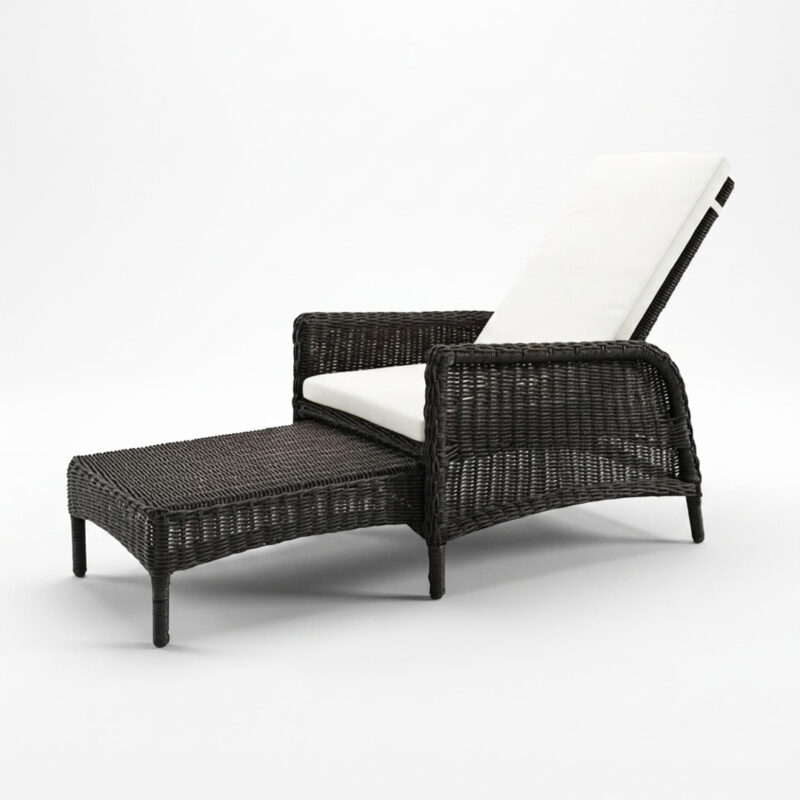 Tampa Lounger Black Twist