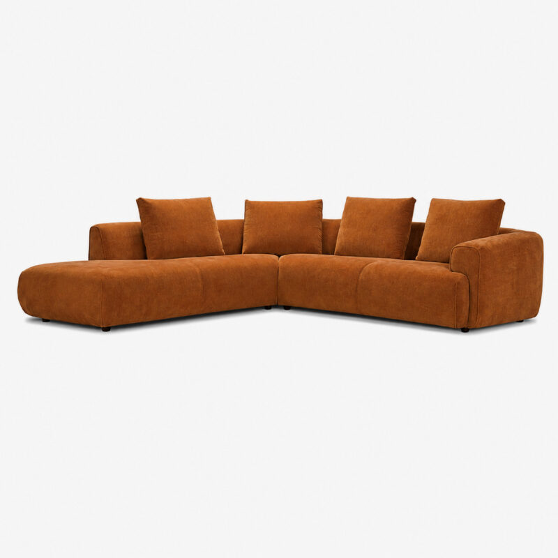 VALETTA FABRIC 2 PCE CNR SUITE - TAN