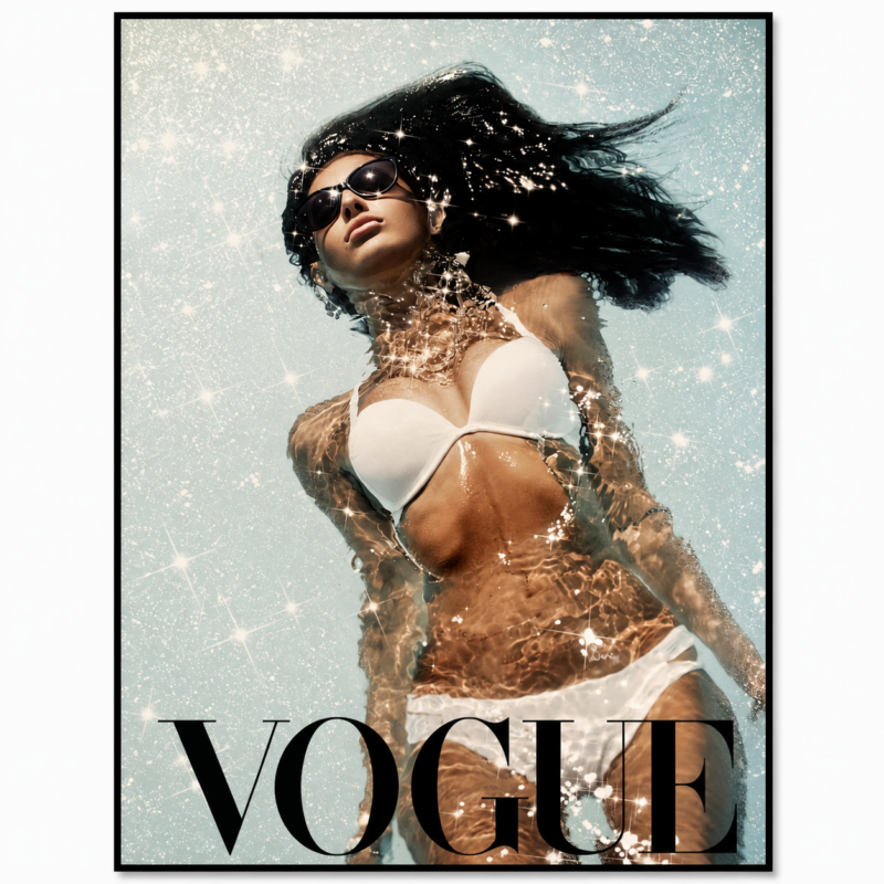 BIKINI VOGUE CANVAS W/BLACK FRAME