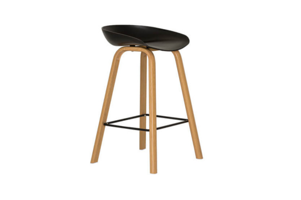 ZAC BAR STOOL BLACK