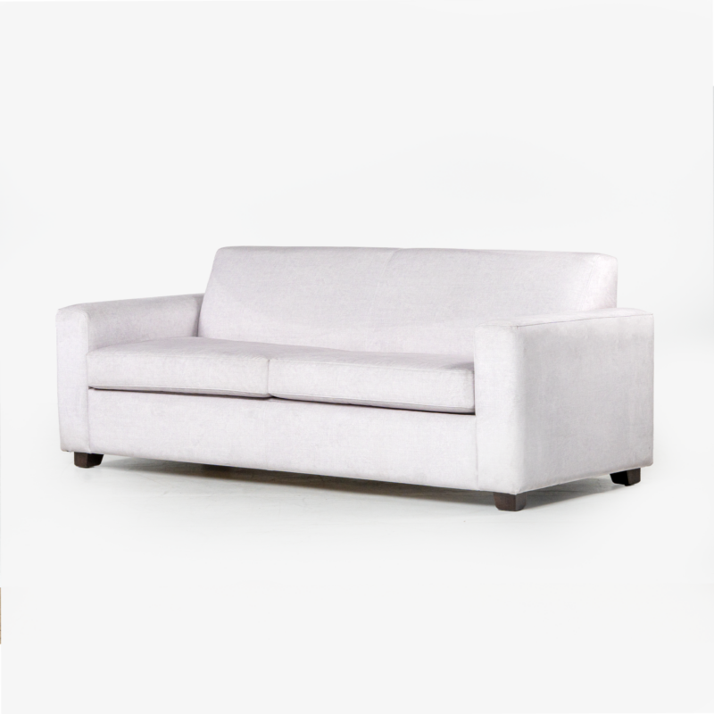 ZARRA QUEEN BED SETTEE - BIFOLD - LIMESTONE