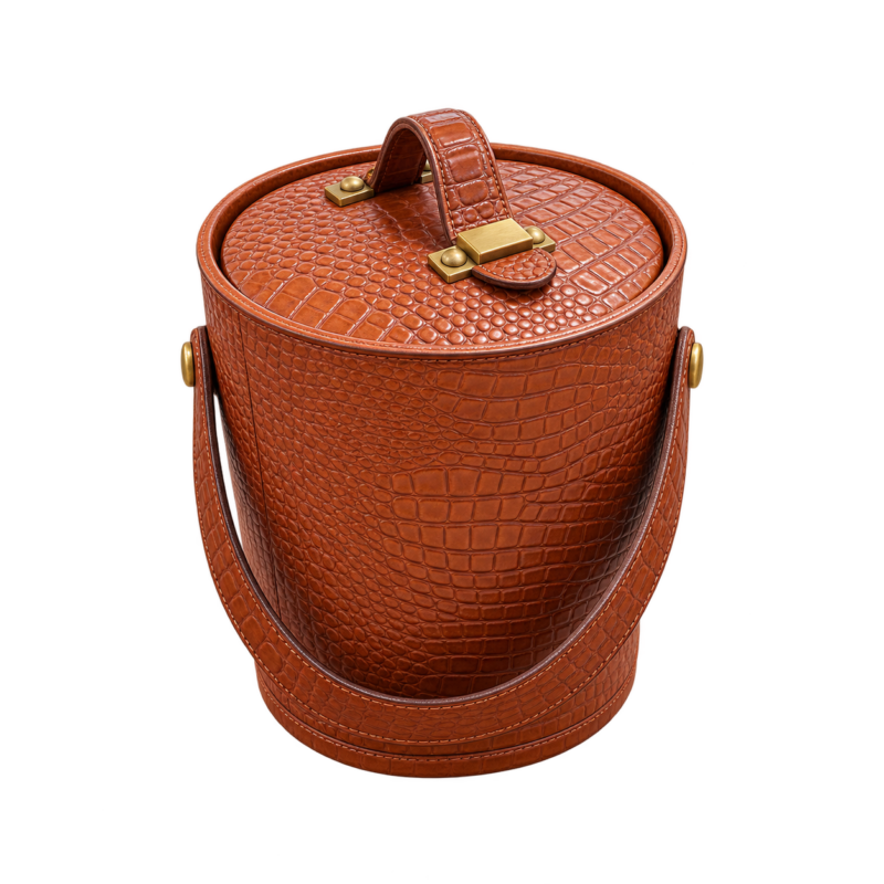 Croco Ice Bucket Leather