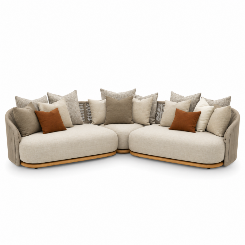 WAVE OUTDOOR CORNER SETTING MOCHA