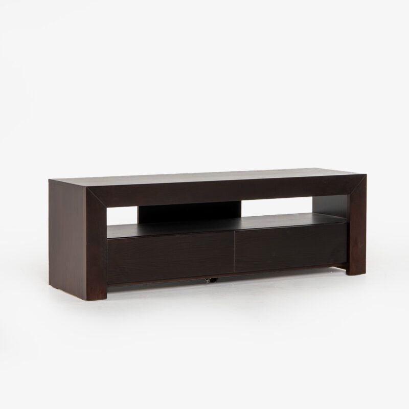 ALICANTE LOW 2 DRAWER TV UNIT - DARK CHOCOLATE
