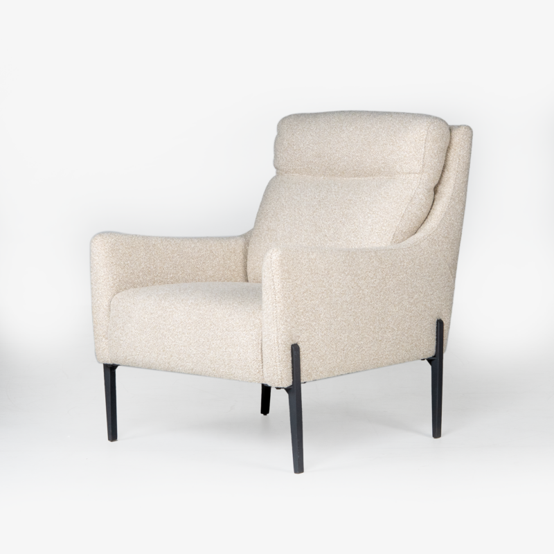 ARNO FABRIC LOUNGE CHAIR -MILAN 102