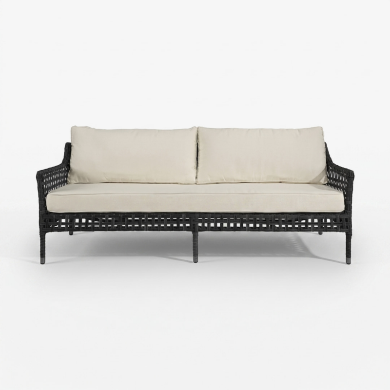 SANTA MONICA 3 Seater Sofa Classic Black