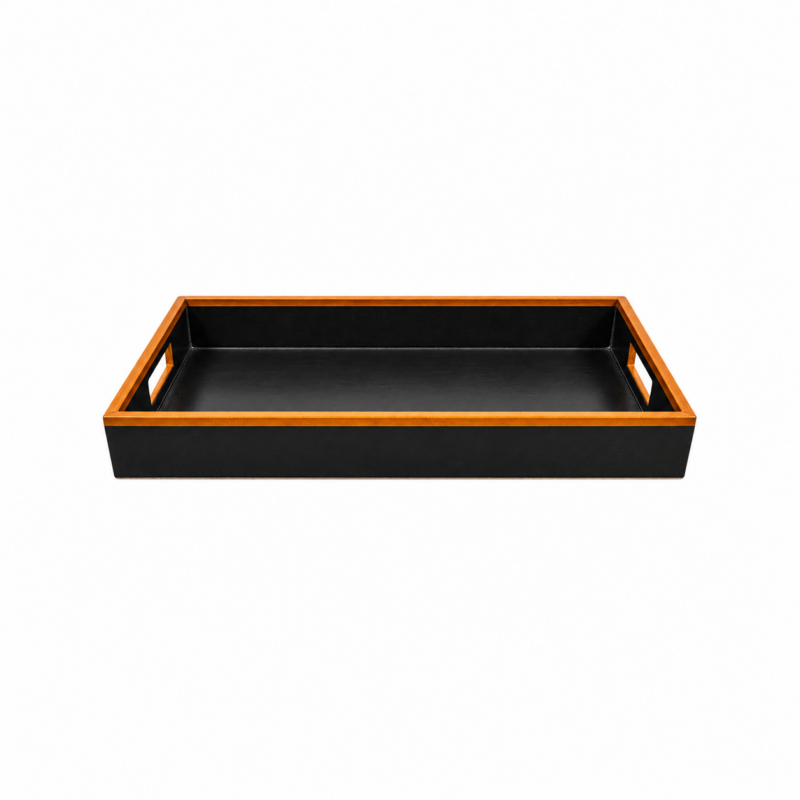 RECTANGULAR LEATHER TRAY