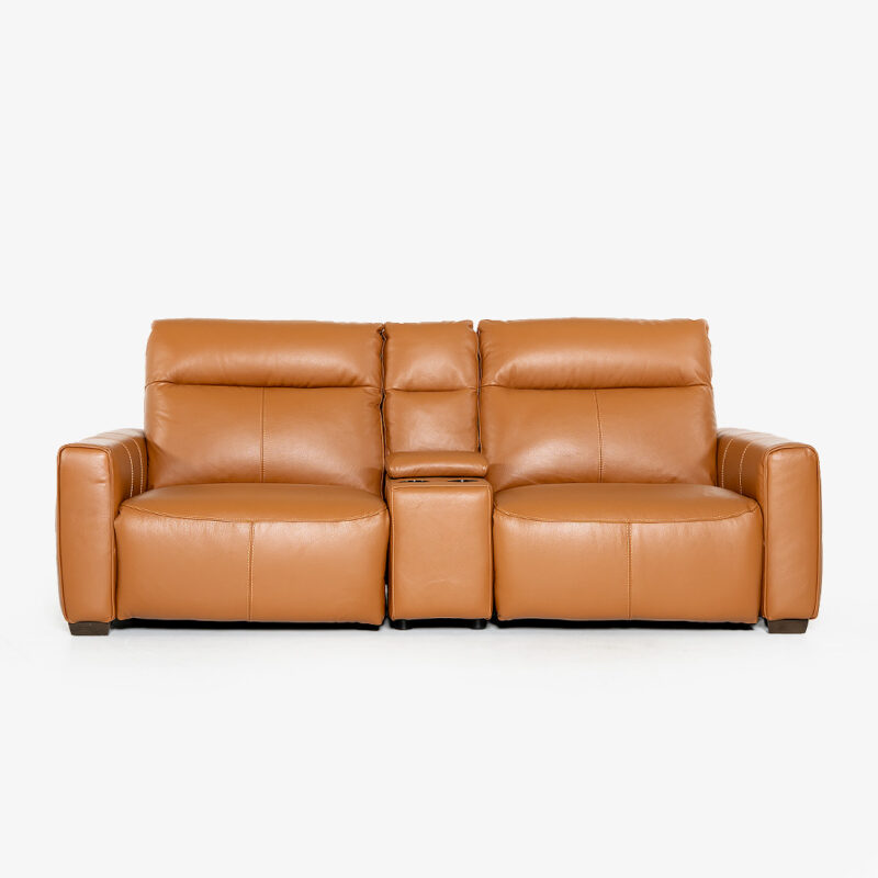 BAXTER 2.5 SEATER RECLINER PECAN BROWN