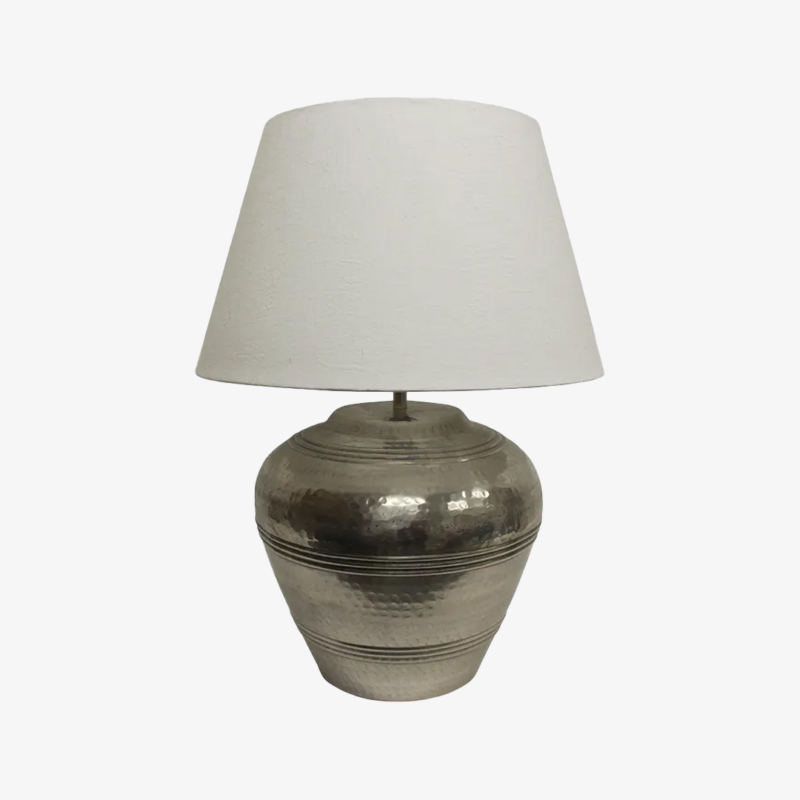 Catalina Ring Lamp Linen Black Shade