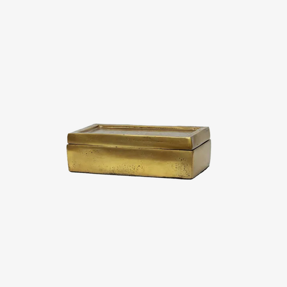 Conrad Box Small Gold - Lewis & Co.