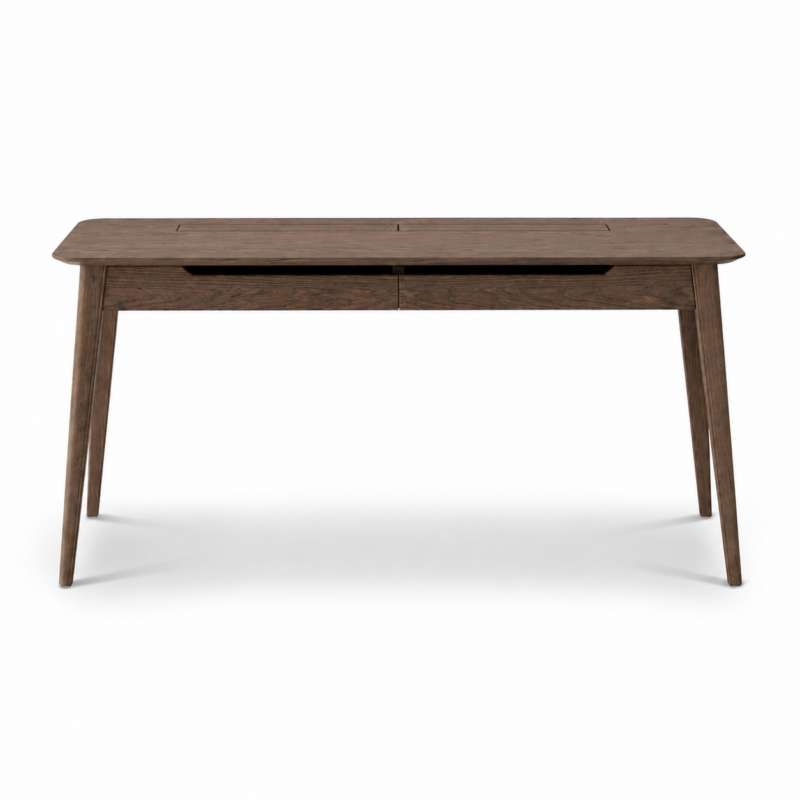 Ryen Study Desk - Solid Oak/Walnut