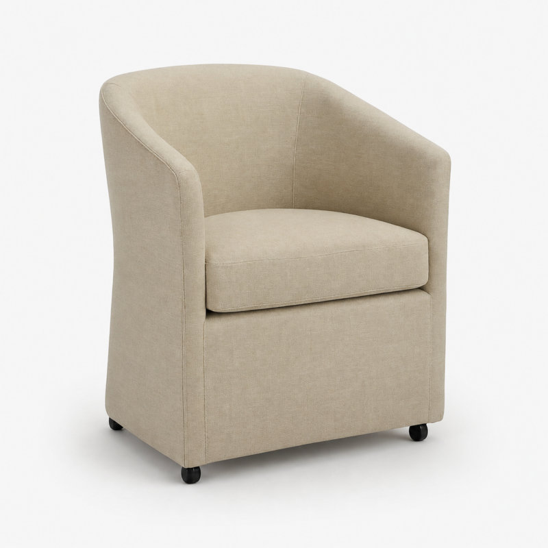 Dieppe Swivel Dining Chair Sophie Linen