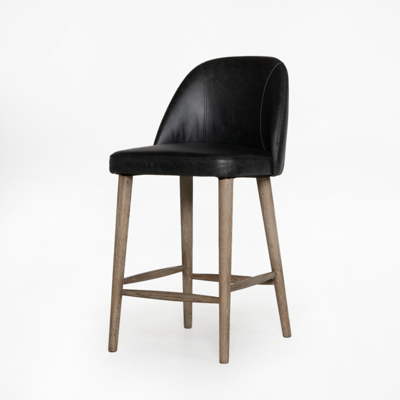 Dupont Low Bar Stool Vintage Black