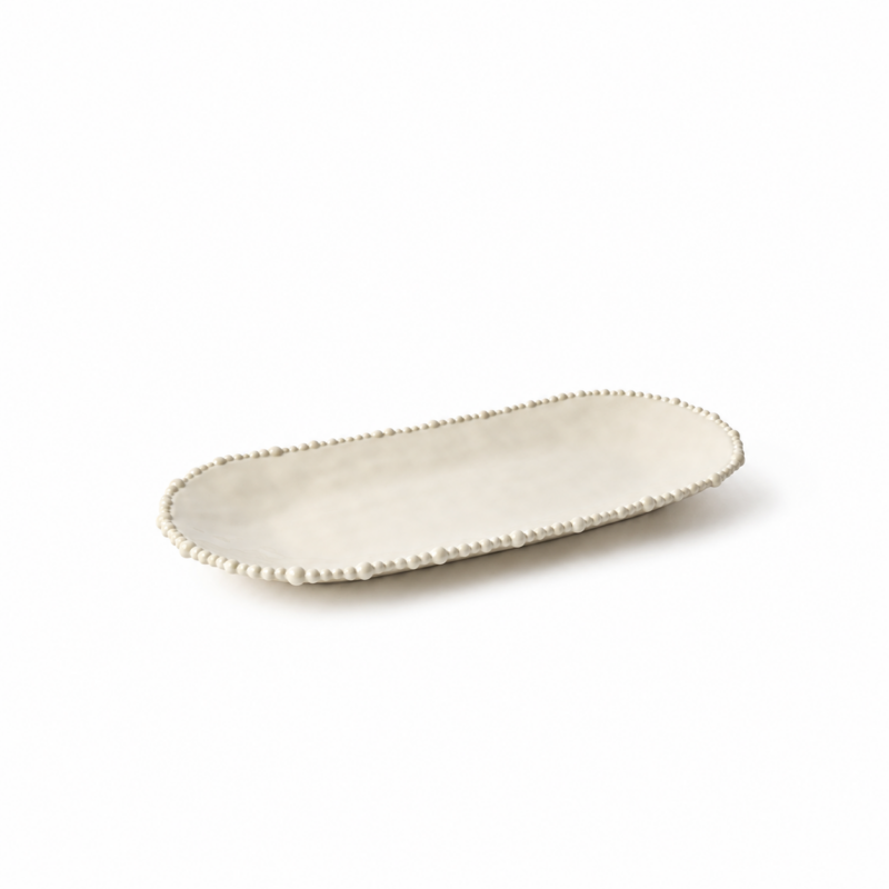 Melamine Pearl Platter White