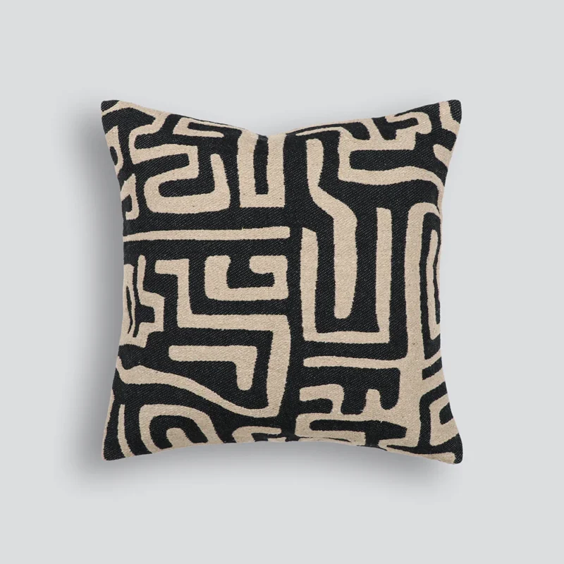 LOREN CUSHION BLACK 500mm X 500mm