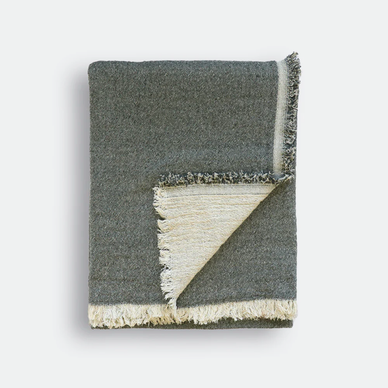 Papyrus Olive Throw