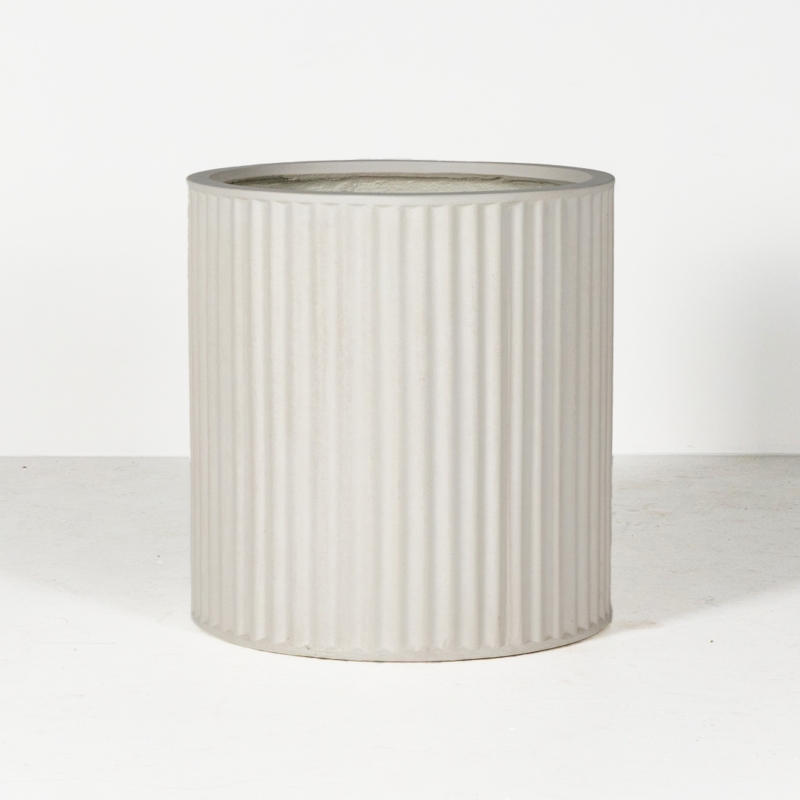 Piako Ribbed Cylinder Planter